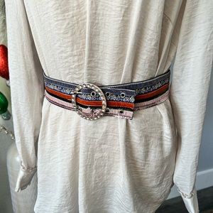 Boho Multi Fabric Belt